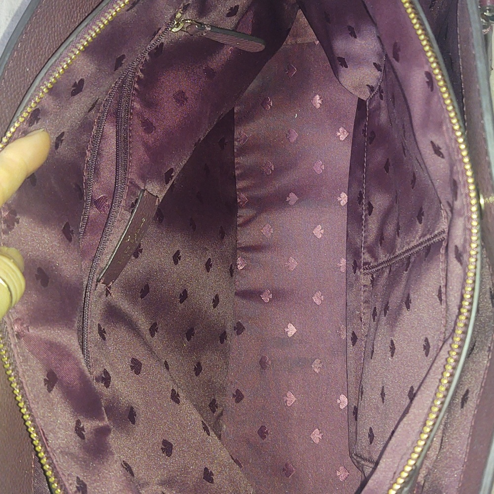Kate Spade~Monet Large Compartment Tote~Deep Berry~EUC! - Picture 14 of 17